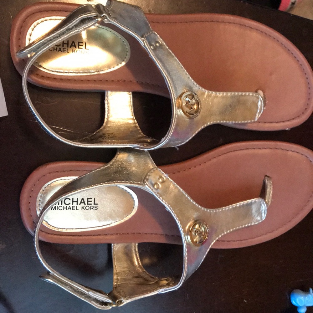 Gold Michael Kors sandals
